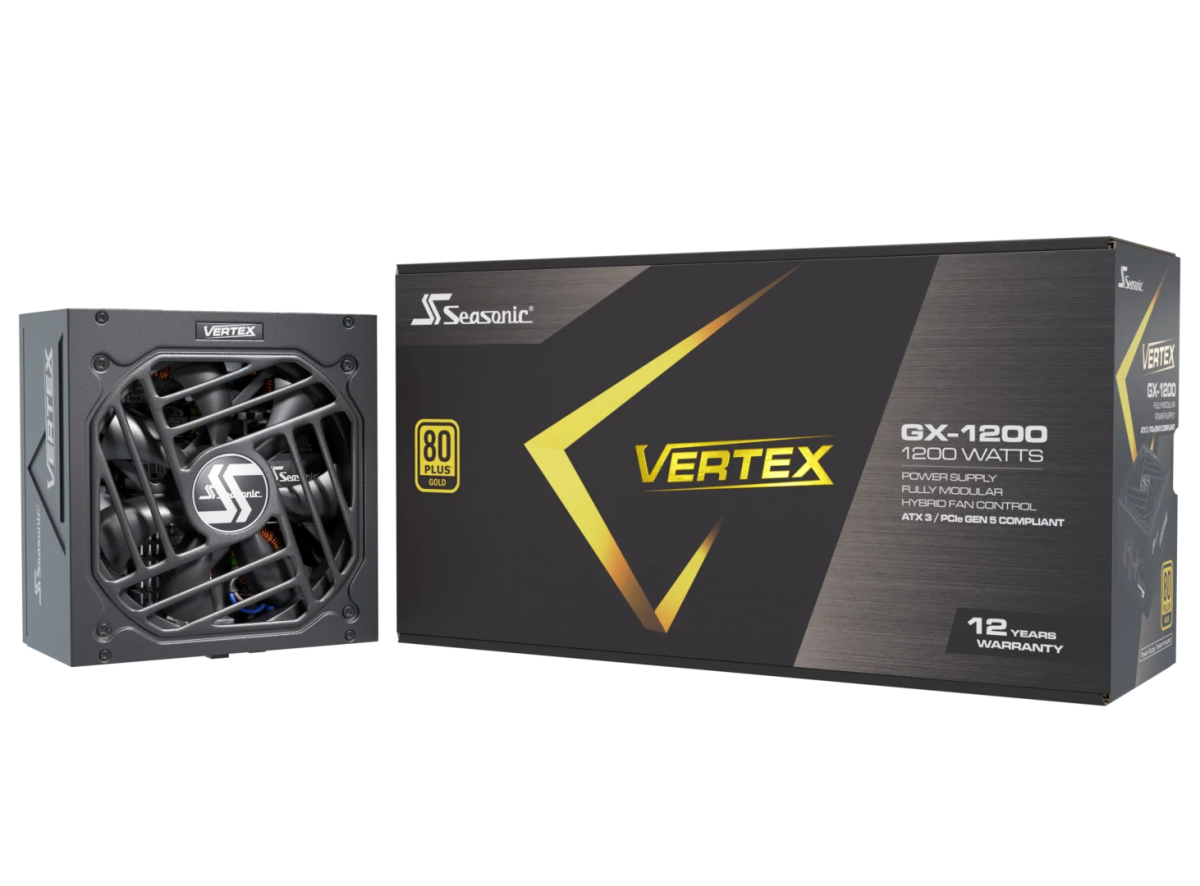 Seasonic VERTEX GX ATX 3.1 - 1200W Power Supply | 12122GXAFS - Vektra Computers LLC Seasonic VERTEX GX ATX 3.1 - 1200W Power Supply | 12122GXAFS - Vektra Computers LLC